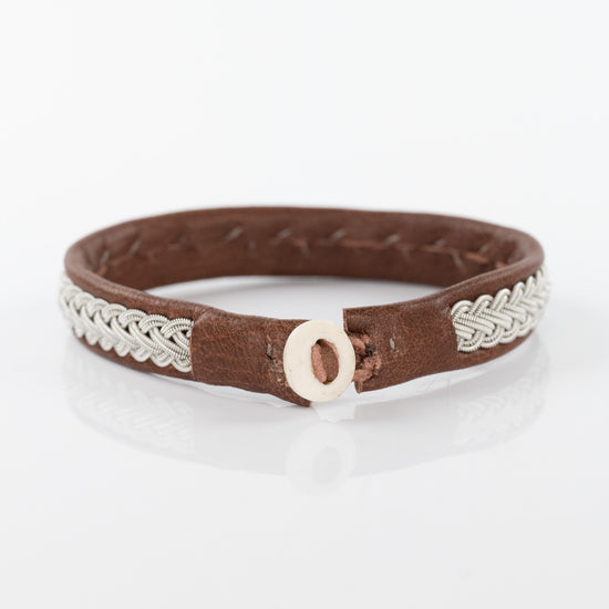 Bydalen Simple Chestnut Five Strand Braid Bracelet