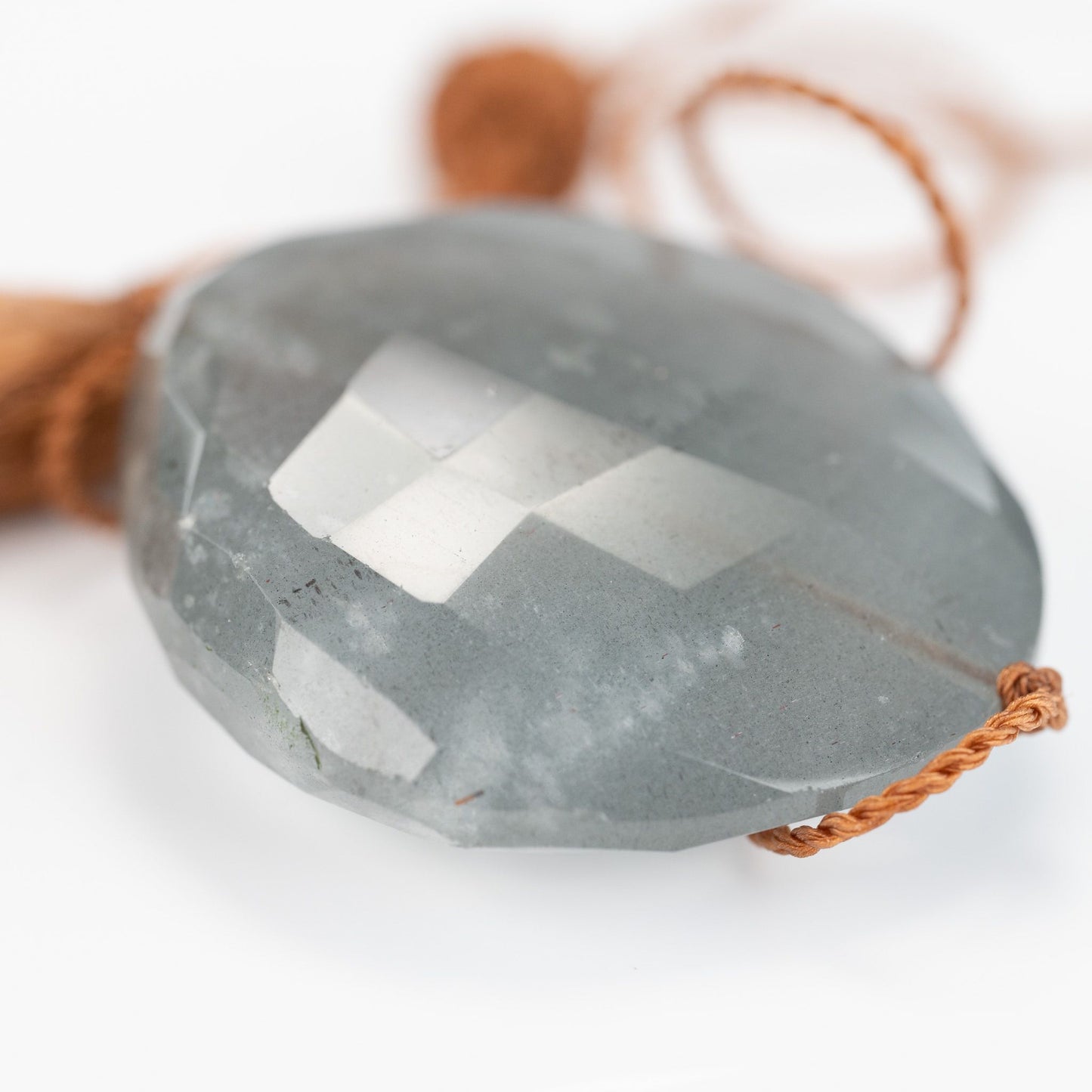 Faceted Single Stone Beaded Aqua Bracelet