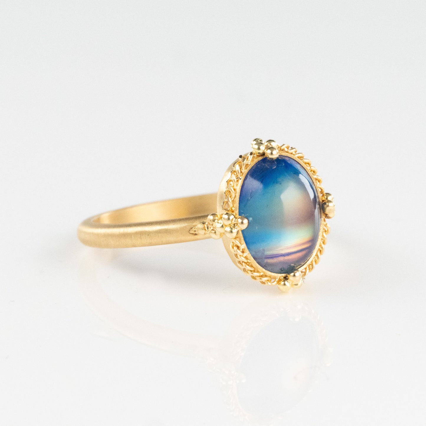 AMÁLI One of a Kind 18K Moonstone Ring