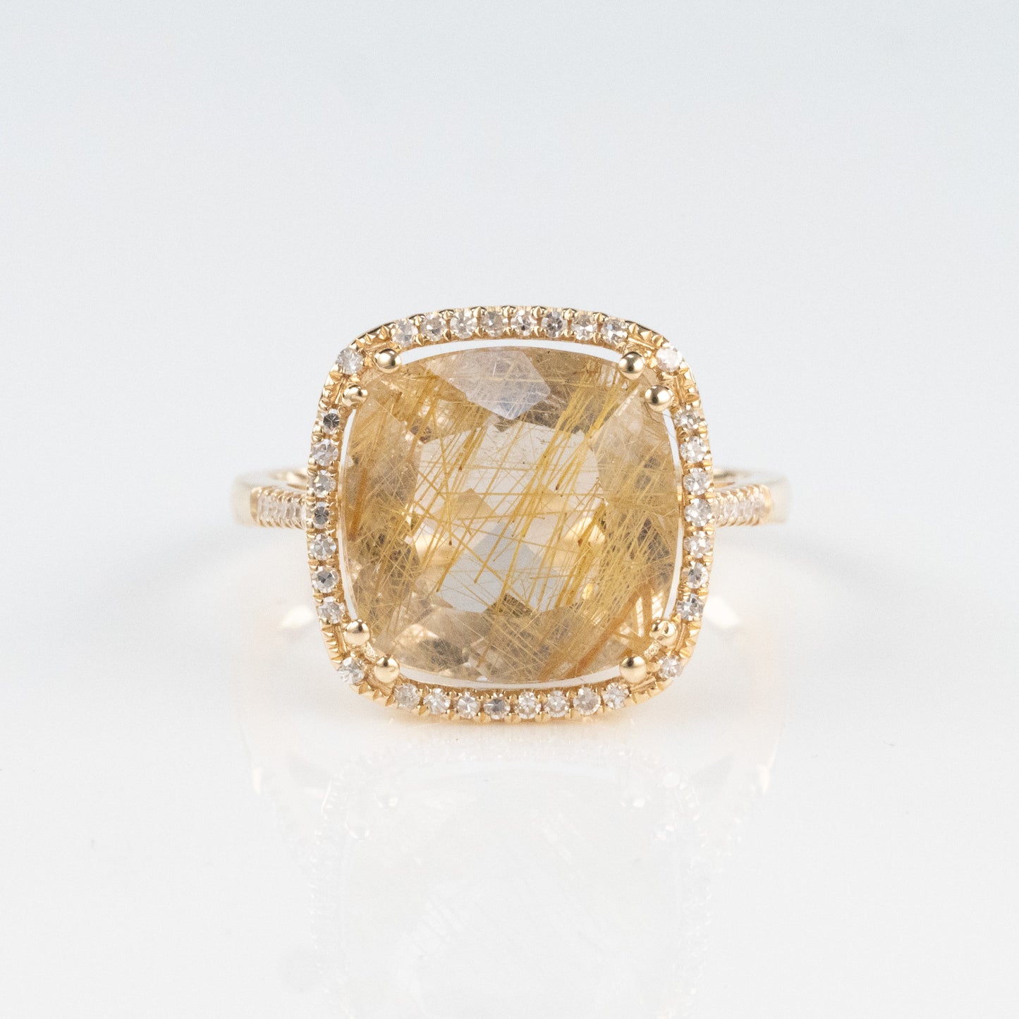 Load image into Gallery viewer, LIVEN 14K One-of-a-Kind Rutilated Quartz Ring
