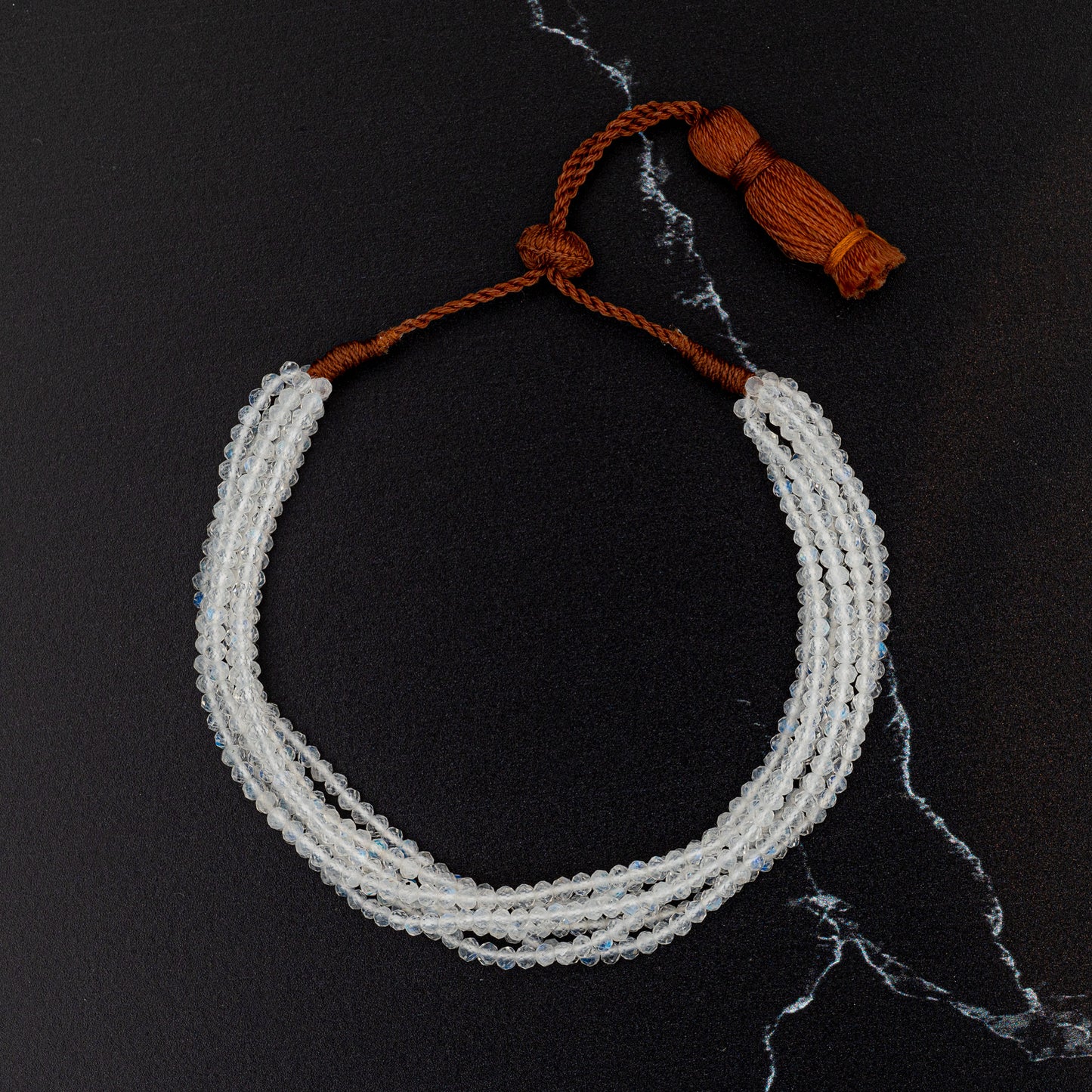 Load image into Gallery viewer, Multi Strand Moonstone Bracelet
