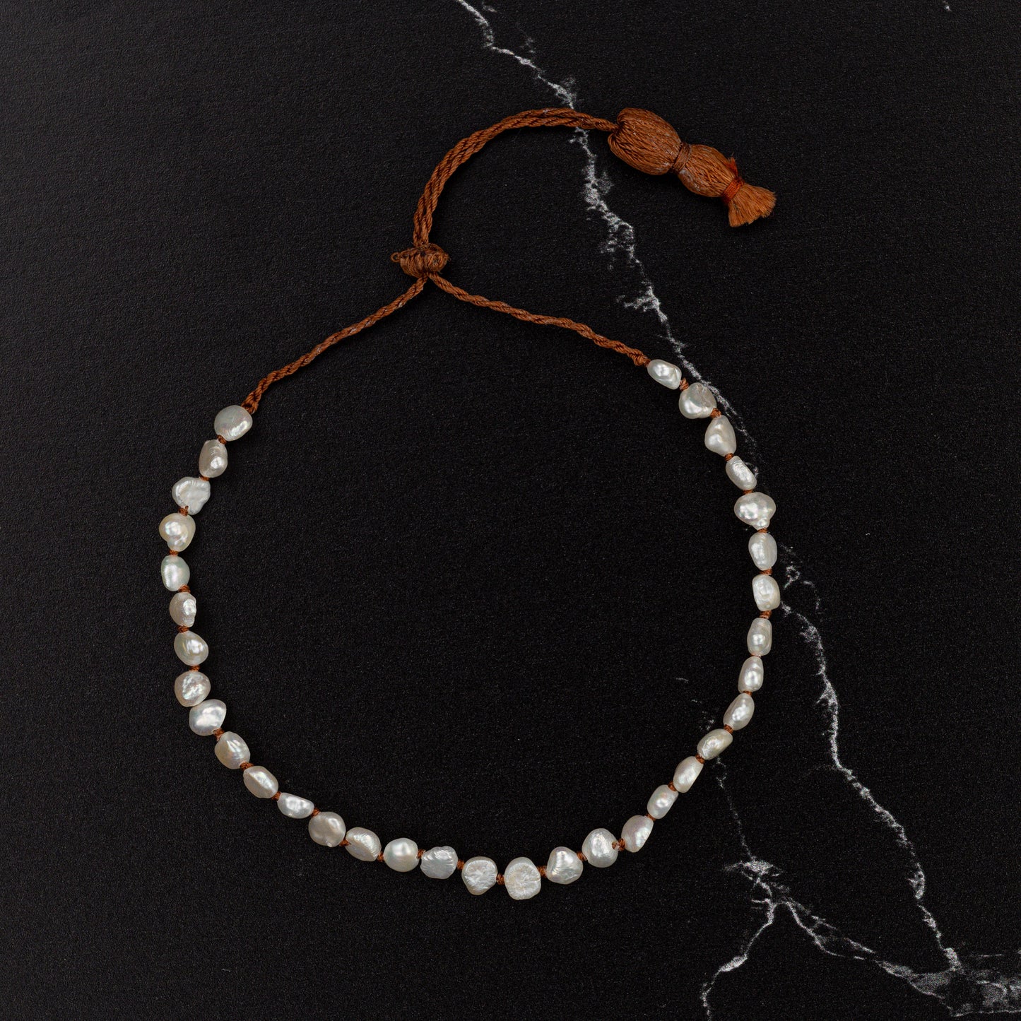 Load image into Gallery viewer, Tiny Beaded Flat White Pearl Bracelet
