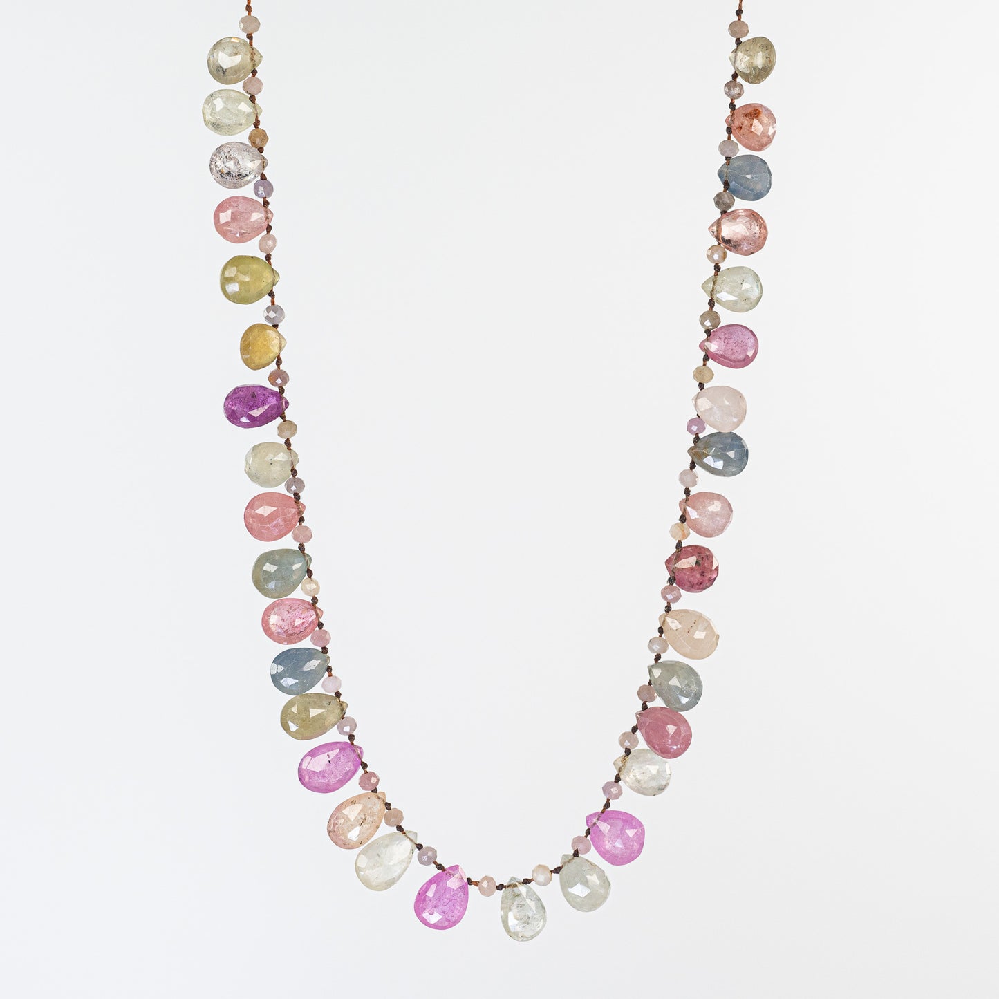 Load image into Gallery viewer, Multi Tourmaline Petal Necklace

