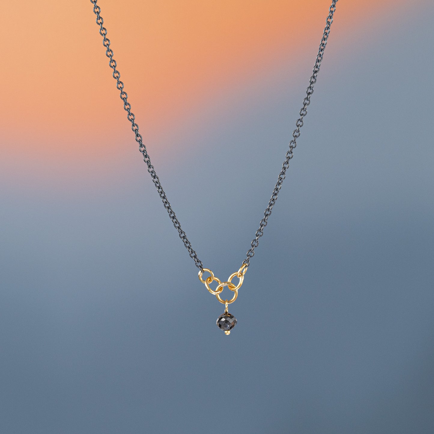 Minnow Black Diamond Necklace