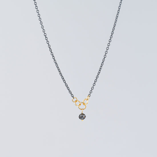 Load image into Gallery viewer, Minnow Black Diamond Necklace
