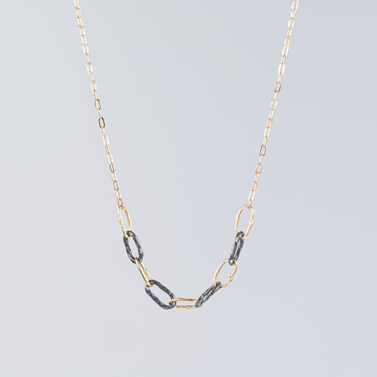 Load image into Gallery viewer, Baby Bowline Two Tone Segment Necklace

