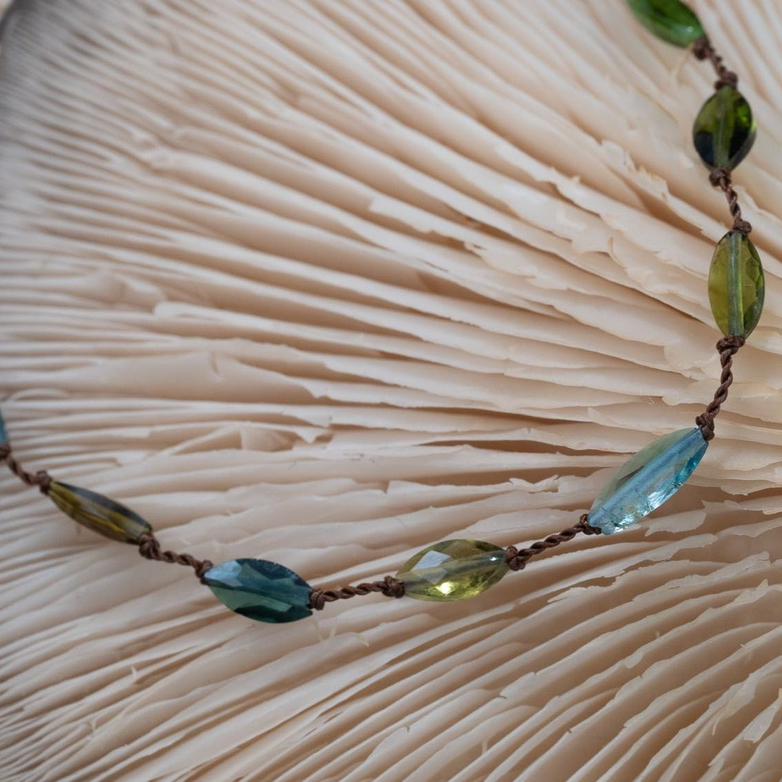 Blue Tourmaline + Green Tourmaline Beaded Bracelet