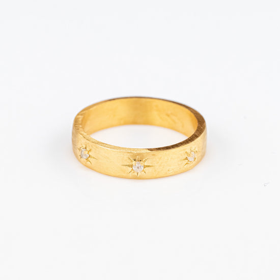 Azha Gypsy Golden Moonstone Ring