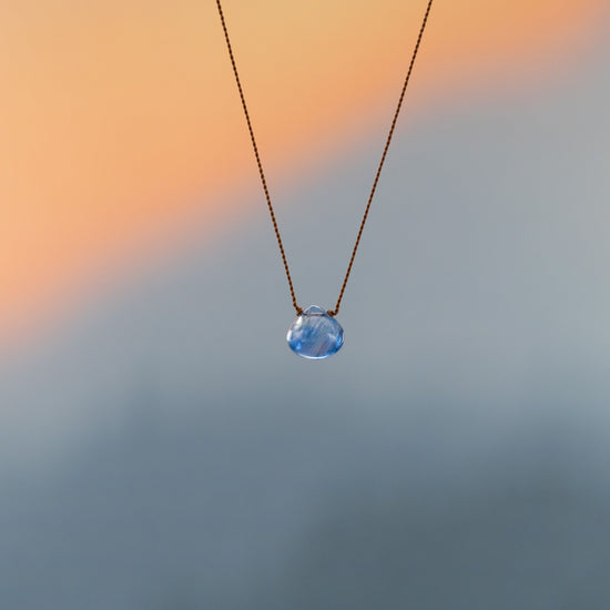 Royal Blue Kyanite Zen Gem Necklace
