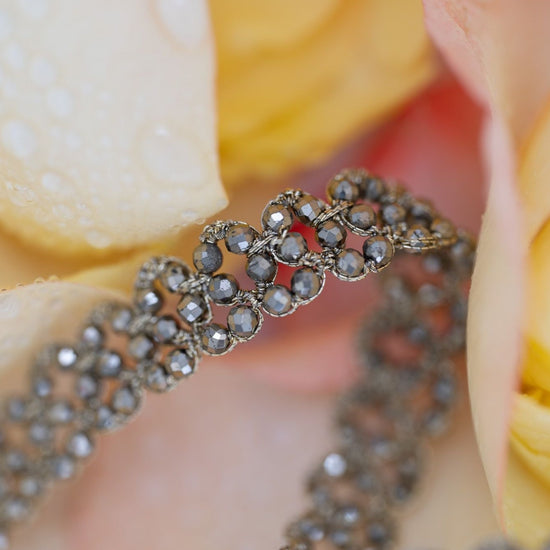 Danielle Welmond Woven Pyrite Lace Bracelet