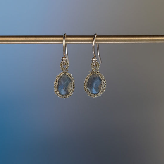 Load image into Gallery viewer, Danielle Welmond Caged Labradorite Earrings
