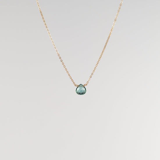 Load image into Gallery viewer, Danielle Welmond Petite Indicolite Drop Necklace
