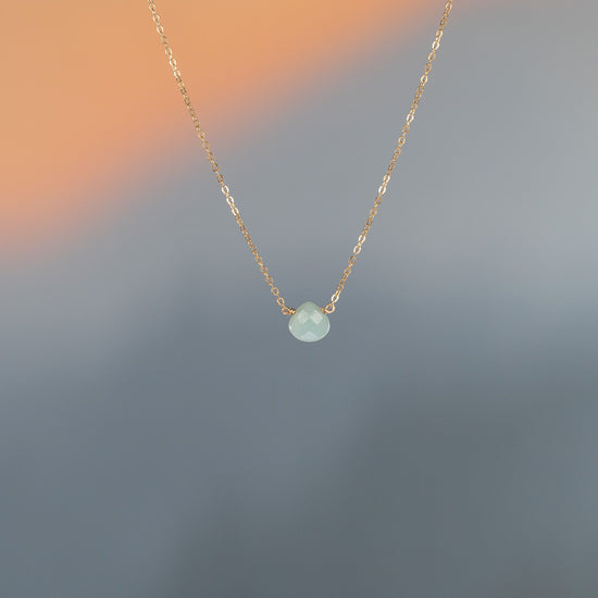 Load image into Gallery viewer, Danielle Welmond Petite Amazonite Drop Necklace
