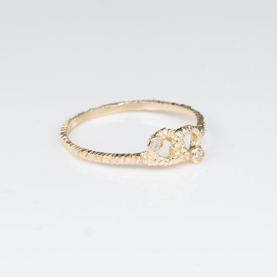 Danielle Welmond 14K Yellow Gold and Diamond Sweetheart Ring