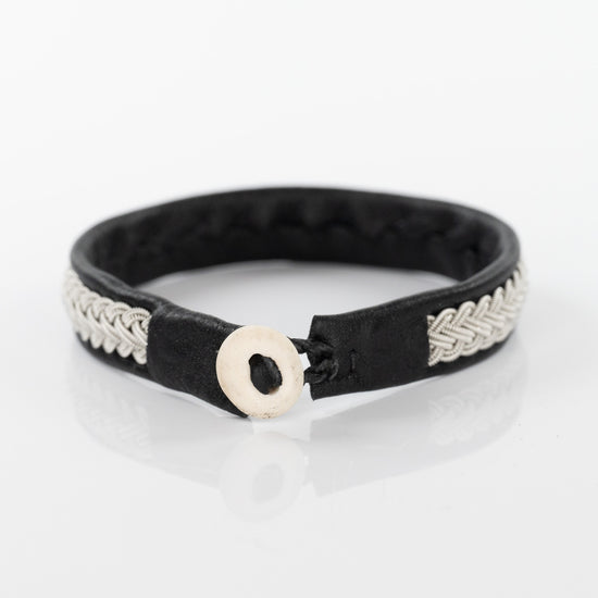 Bydalen Simple Black Five Strand Braid Bracelet
