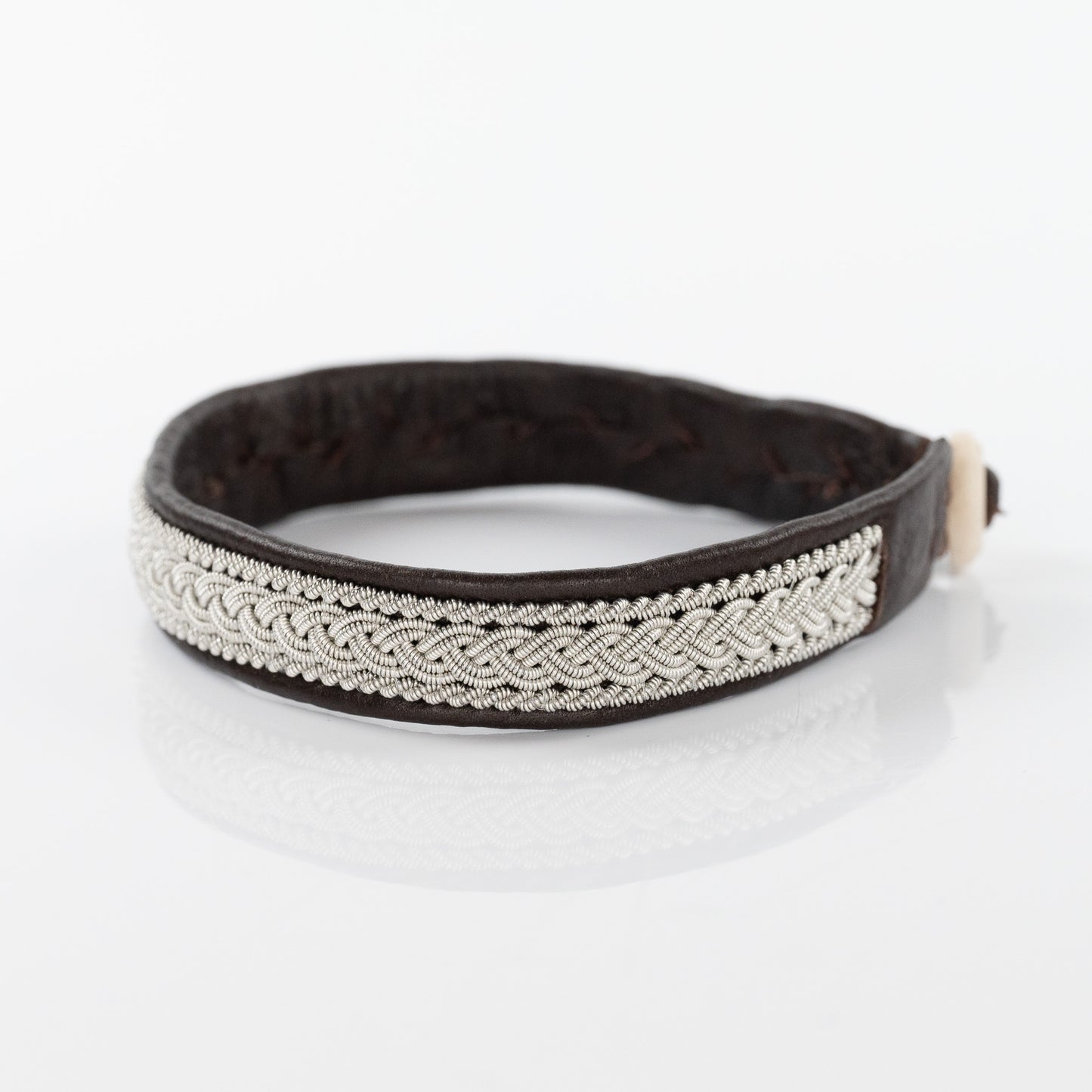 Corfu Double Strand Braid Khaki Bracelet with Twist Boarder