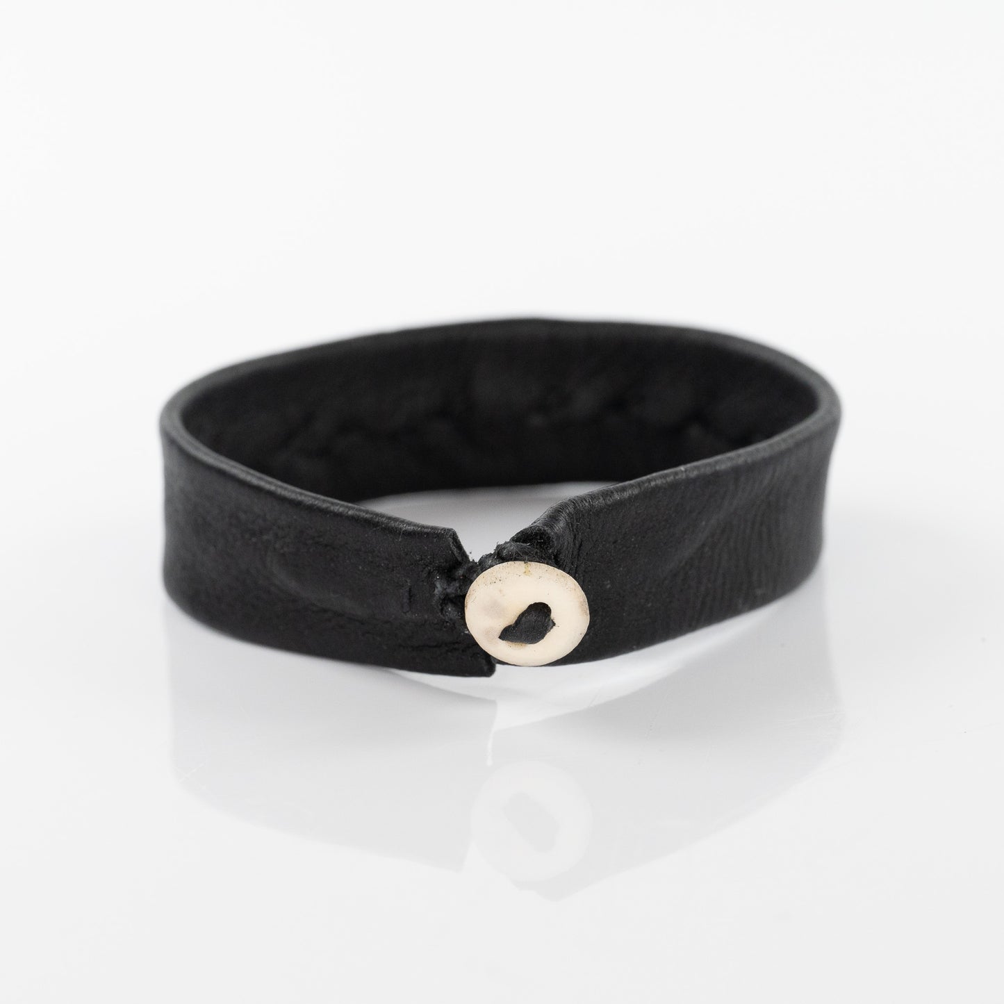 Load image into Gallery viewer, Gold Cross Bracelet on Black Leather

