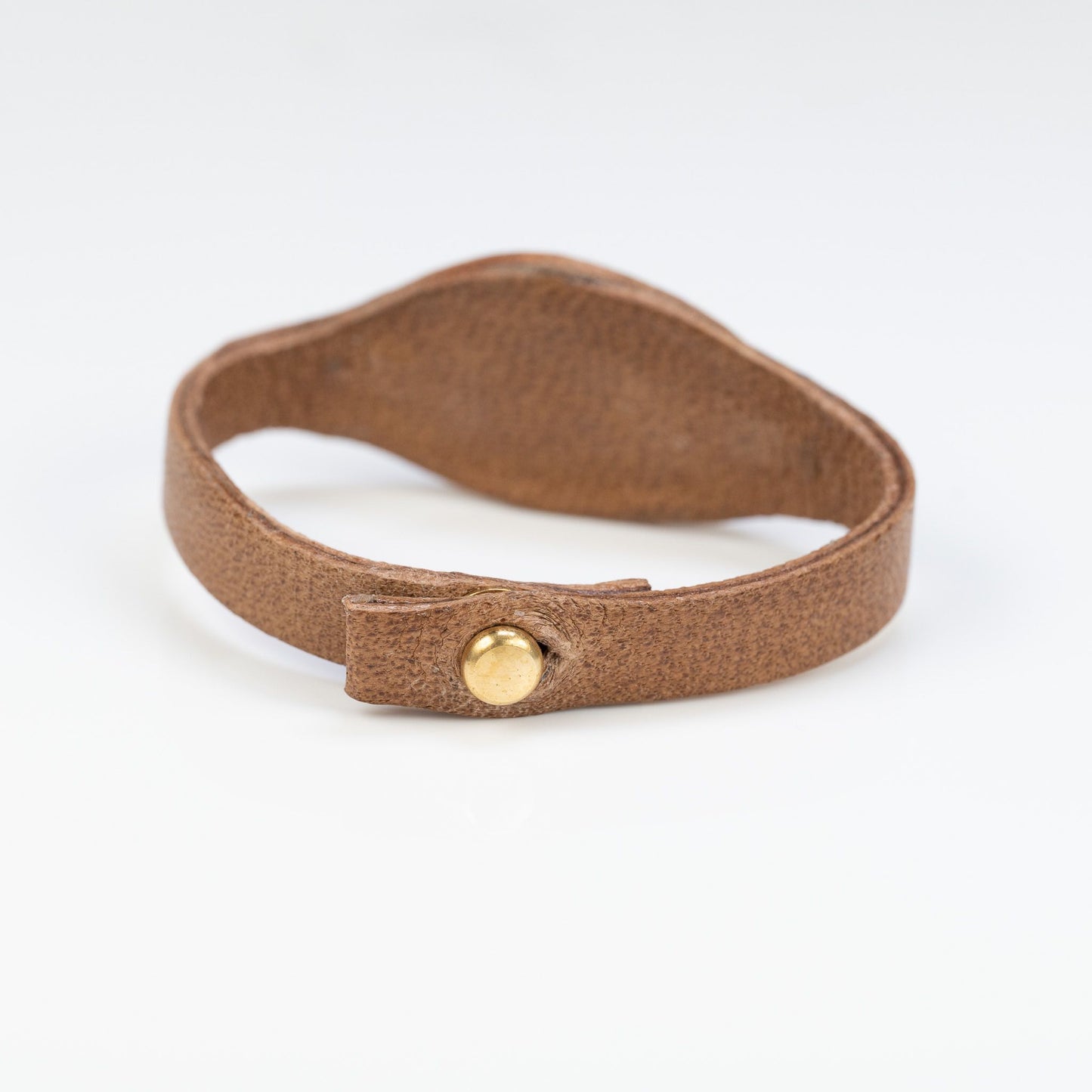 Thin Strapped Turquoise Chestnut Leather Cuff