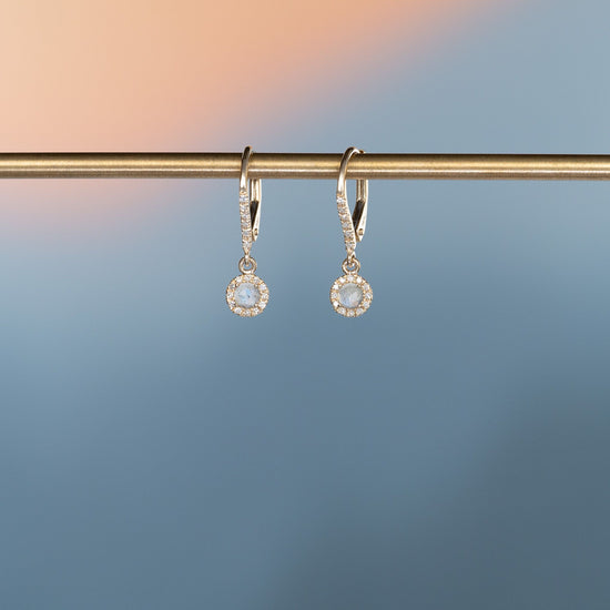 Load image into Gallery viewer, LIVEN 14K Yellow Gold Rosie Labradorite Earrings
