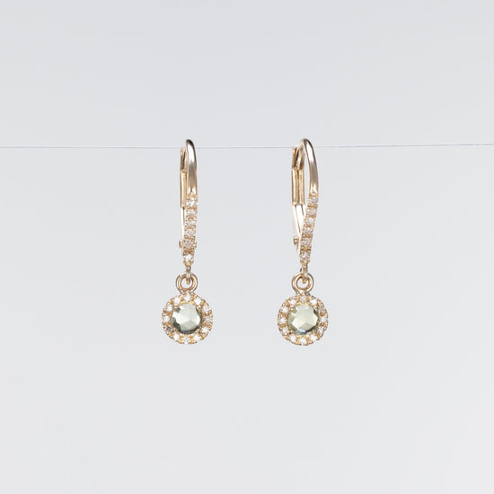 Load image into Gallery viewer, LIVEN 14K Yellow Gold Rosie Peridot Earrings
