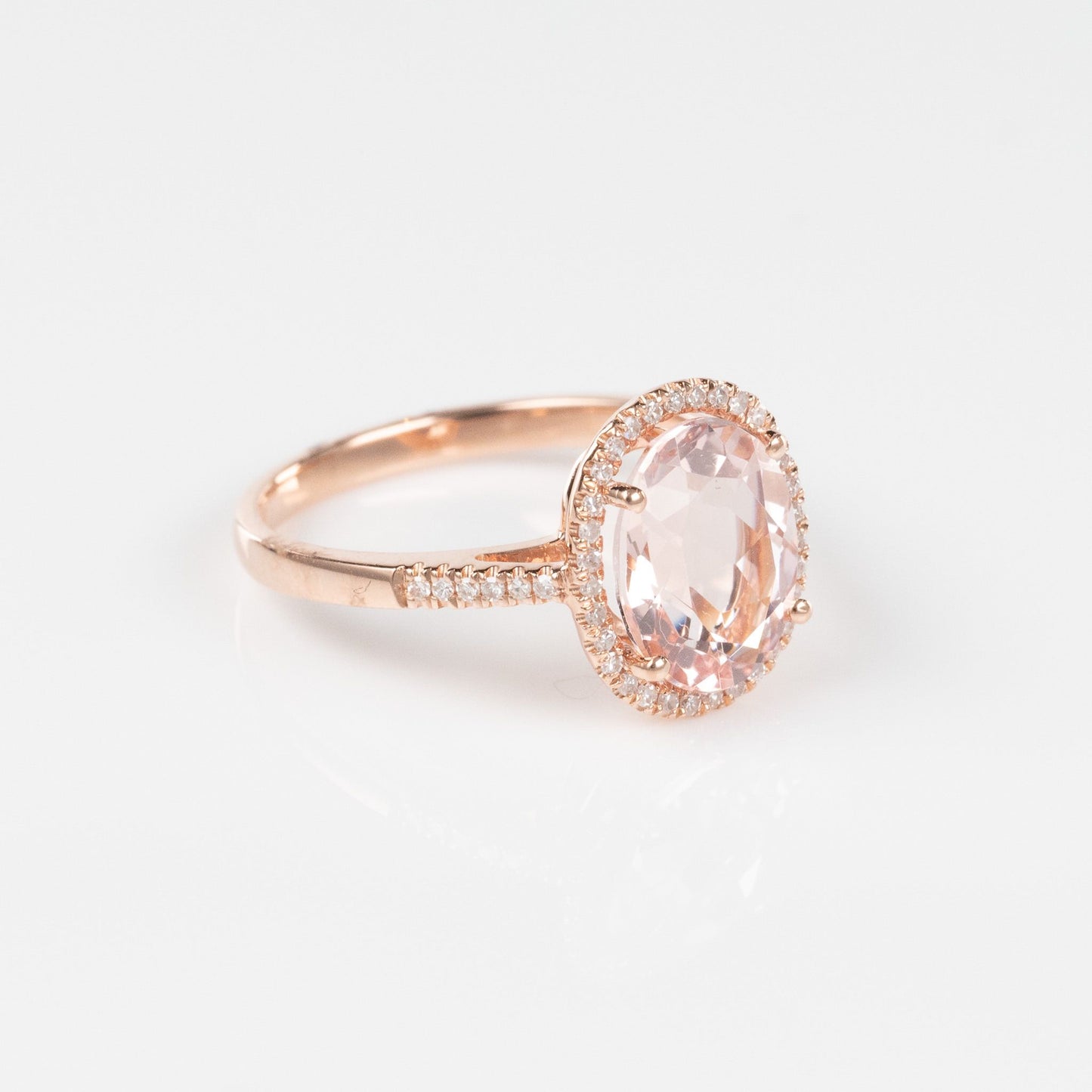 Load image into Gallery viewer, LIVEN 14K Rose Gold One of a Kind Morganite Ring
