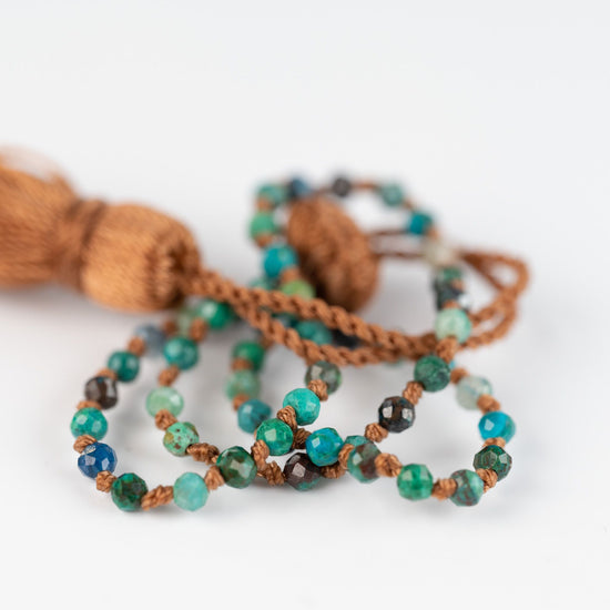Load image into Gallery viewer, Tiny Beaded Chrysocolla Bracelet
