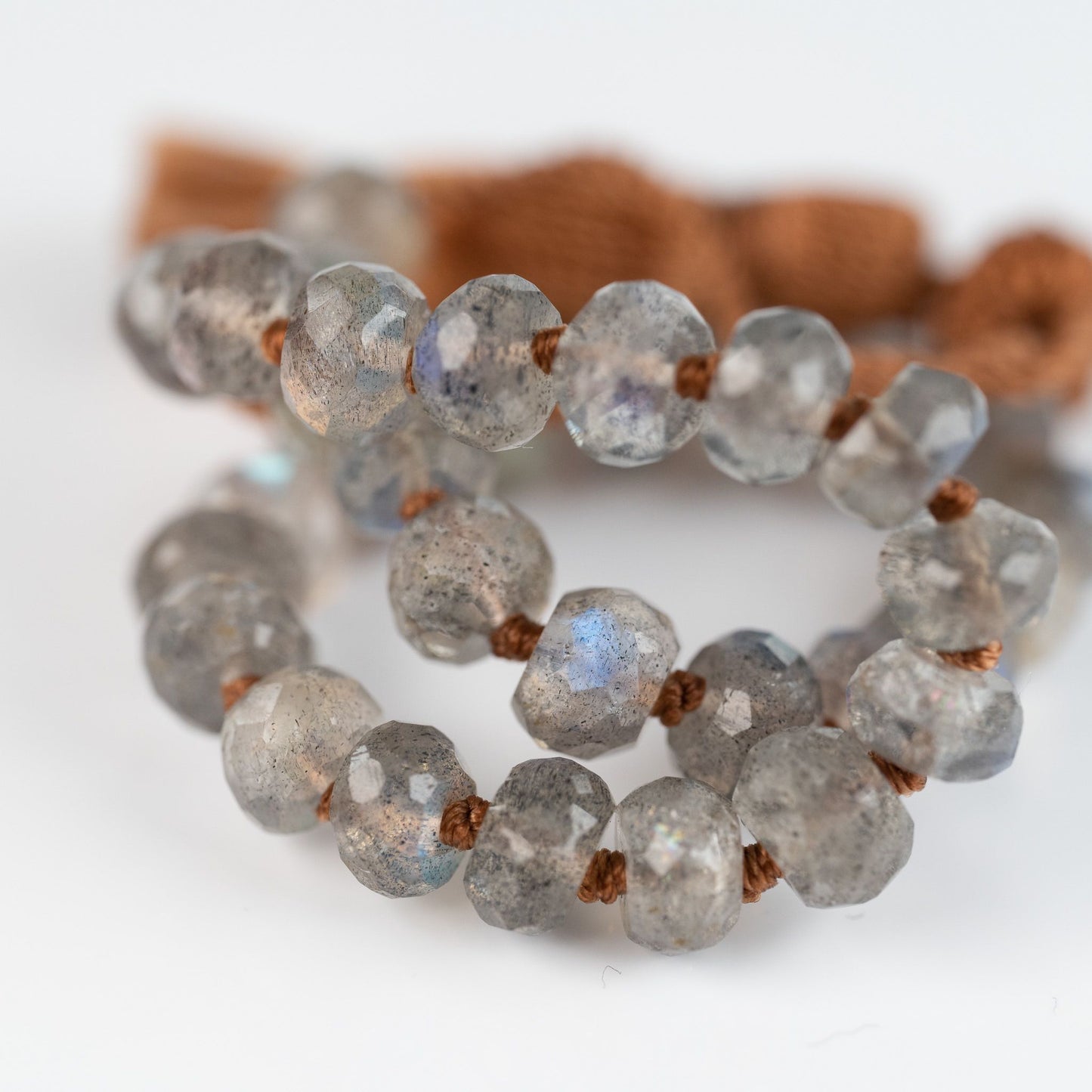 Load image into Gallery viewer, Chunky Labradorite Beaded Bracelet
