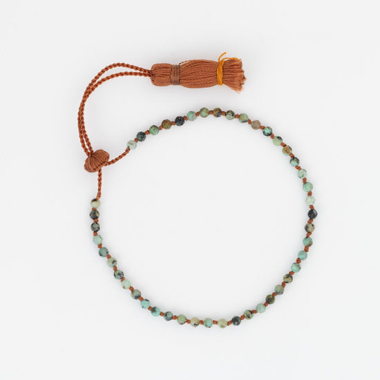 Load image into Gallery viewer, Tiny Beaded Turquoise Bracelet
