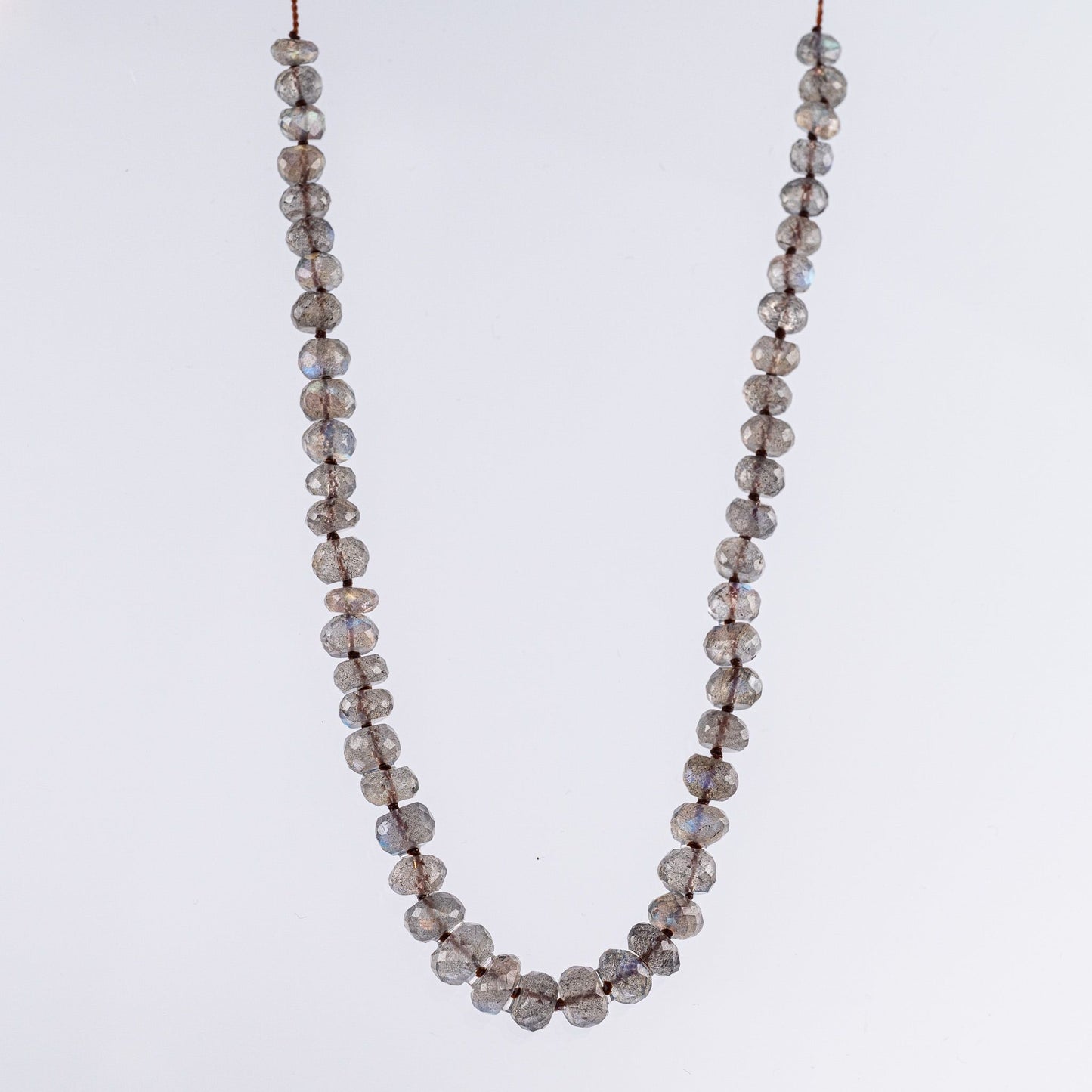 Load image into Gallery viewer, Labradorite Row Adjustable Necklace
