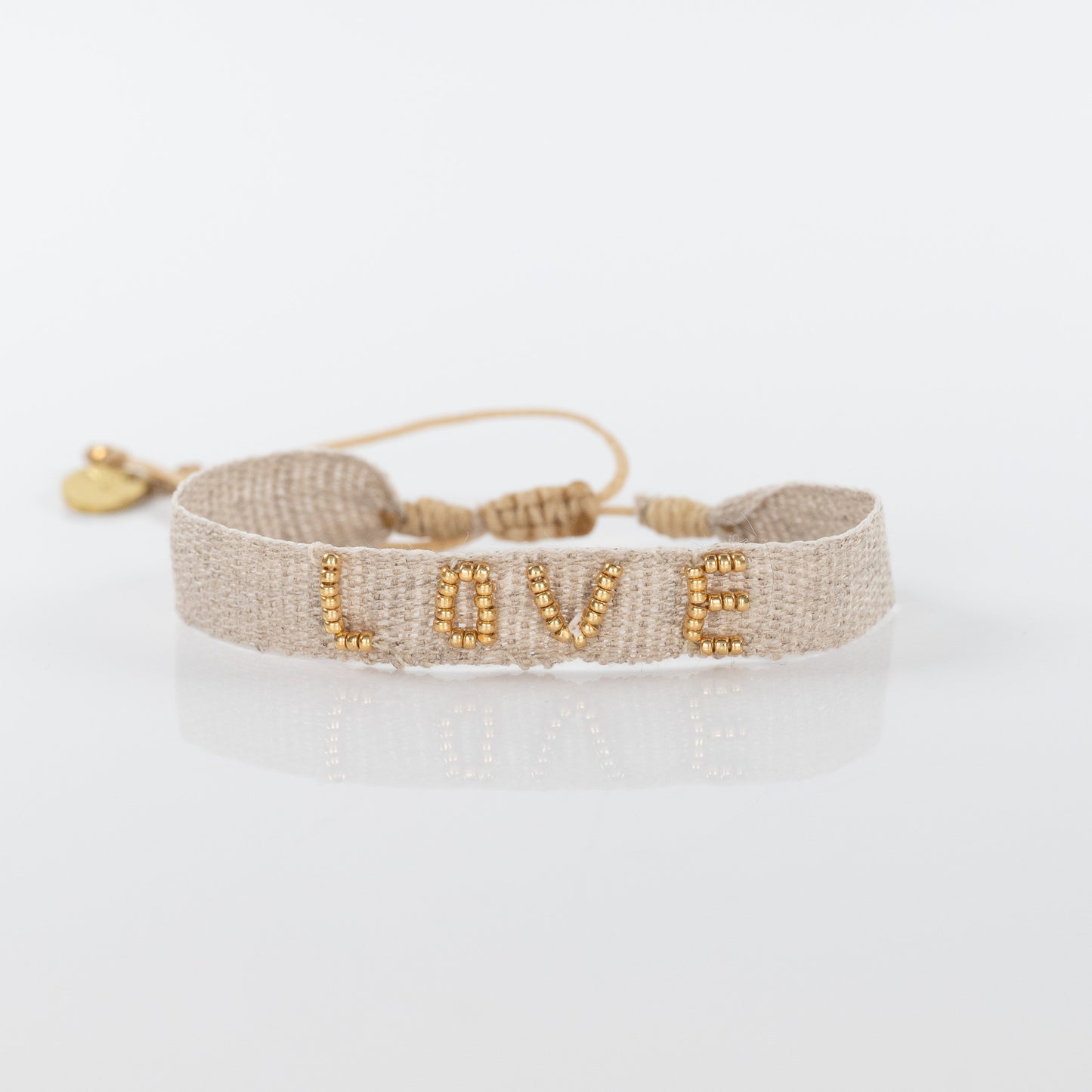 Load image into Gallery viewer, Beaded Golden Love Bracelet
