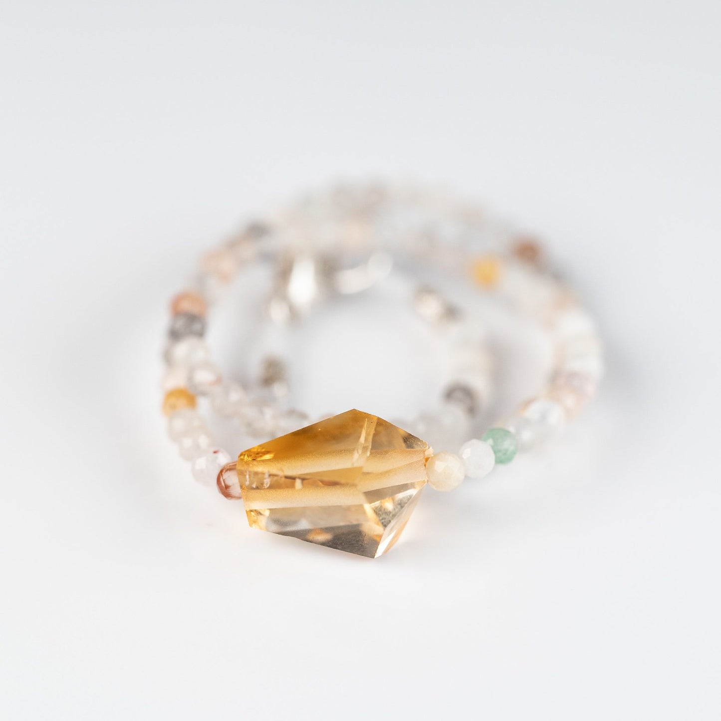 Opal + Citrine Beaded Bracelet