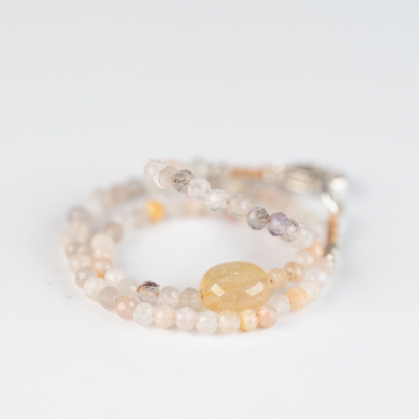 Opal + Sapphire Beaded Bracelet