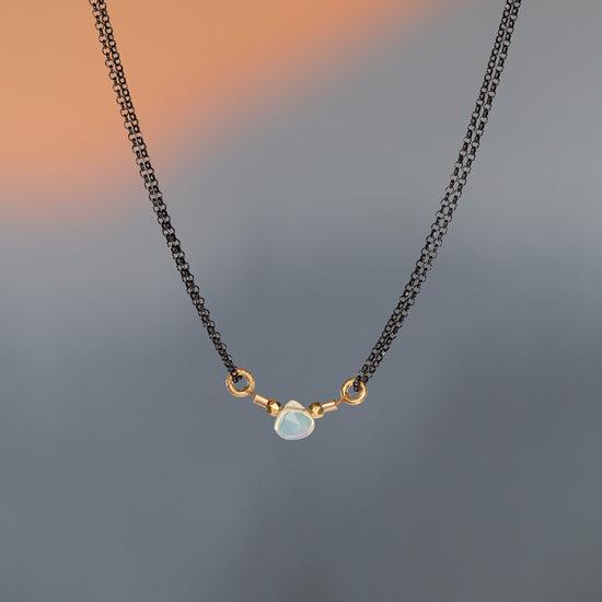 Load image into Gallery viewer, Petite Australian Opal Necklace
